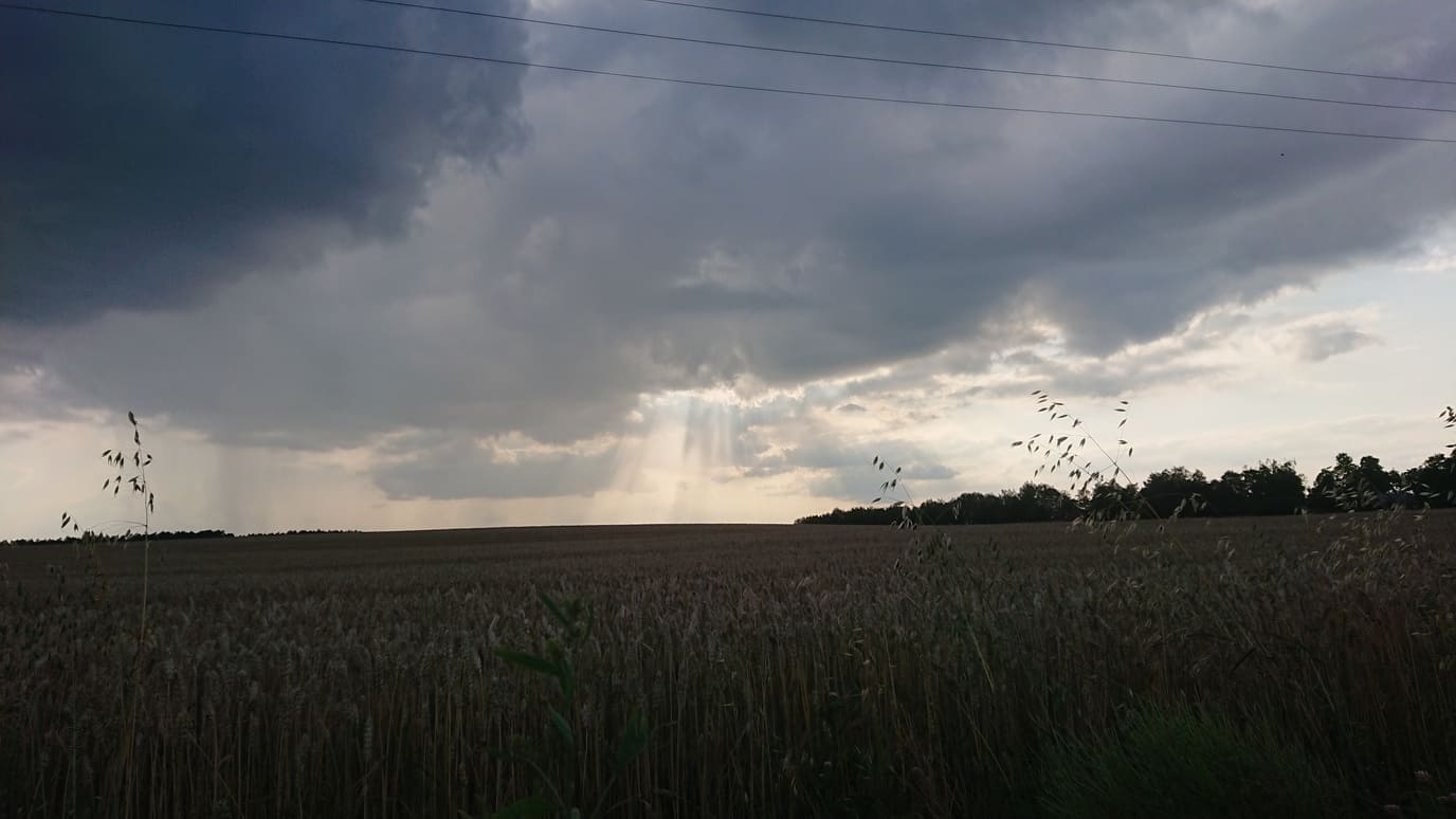 fields clouds